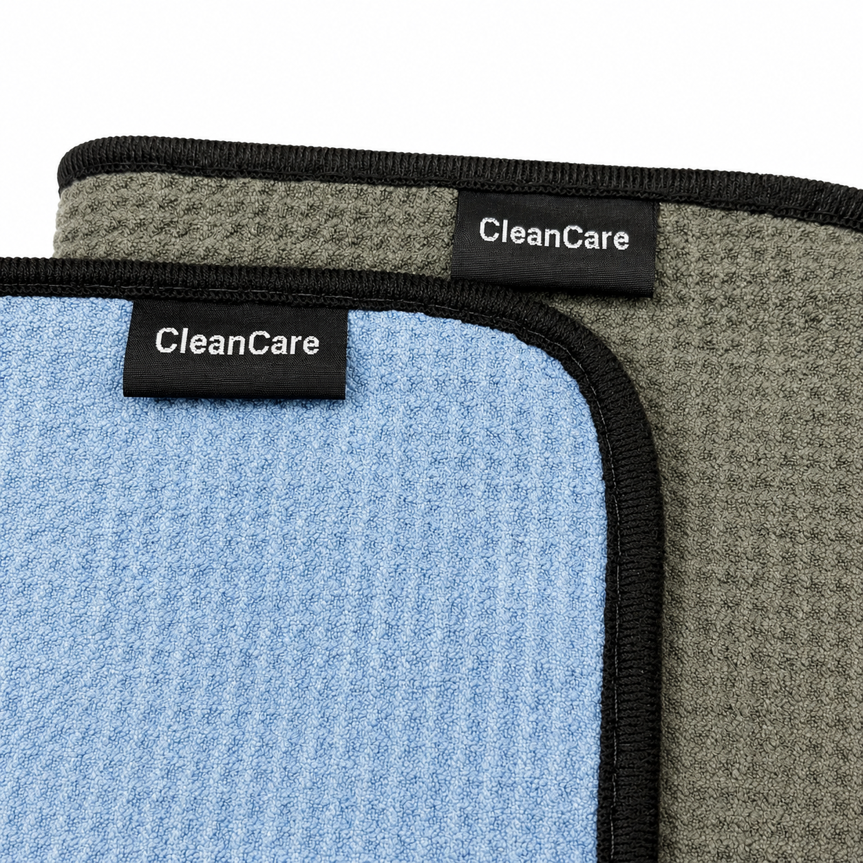 Glastücher 400 GSM (Grau & Blau) – 4er Set