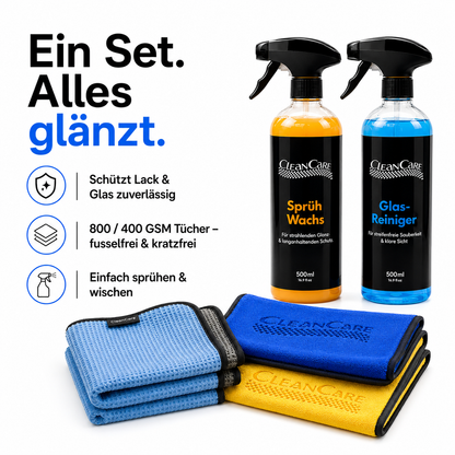 Glanz- & Glaspflege Set