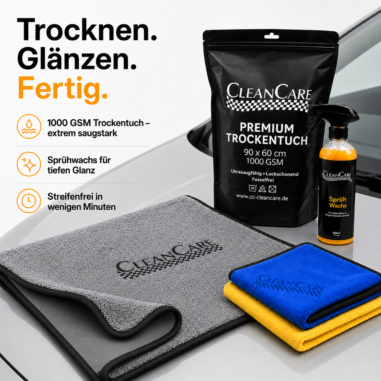 Trocknungs- & Glanz Set